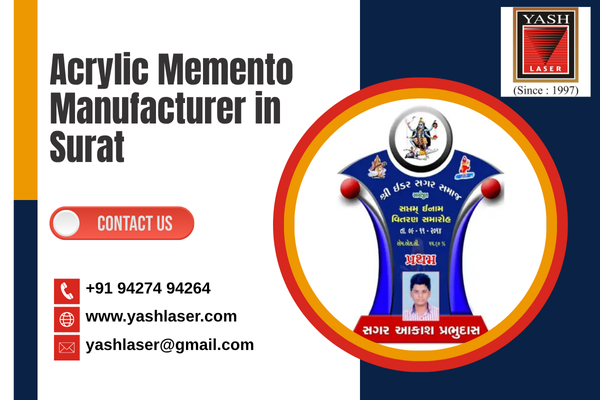 Acrylic Memento Manufacturer in Surat